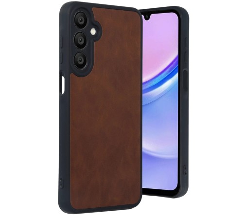 Samsung Galaxy A16 5G Kılıf Aras Deri Kapak - Taba