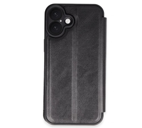 iPhone 16 Kılıf Flip Cover - Siyah