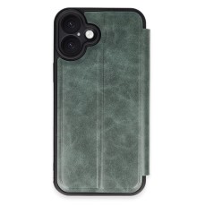 iPhone 16 Kılıf Flip Cover - Koyu Yeşil