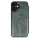 iPhone 16 Kılıf Flip Cover - Koyu Yeşil