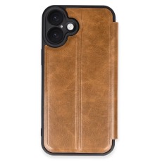 iPhone 16 Kılıf Flip Cover - Taba