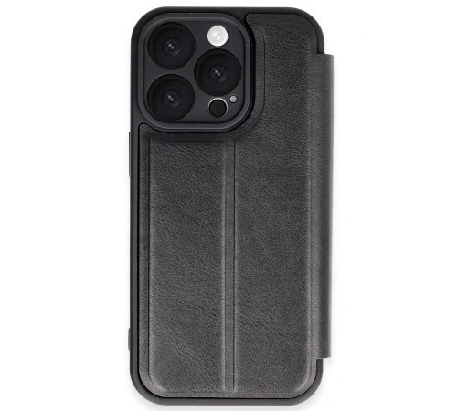 iPhone 16 Pro Kılıf Flip Cover - Siyah