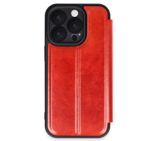 iPhone 16 Pro Kılıf Flip Cover - Kırmızı