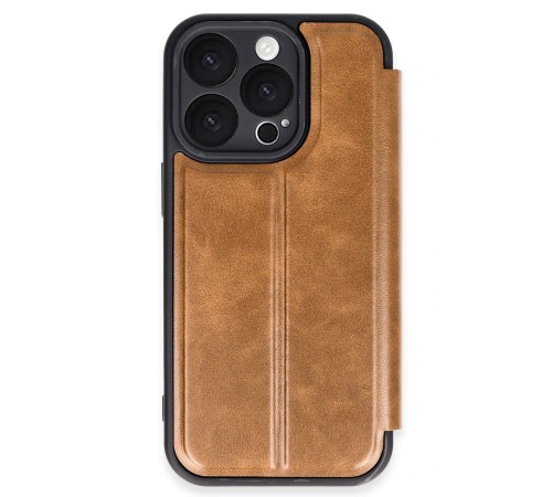 iPhone 16 Pro Kılıf Flip Cover - Taba