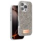 iPhone 16 Pro Bright Simli Kapak - Çöl Titanyum