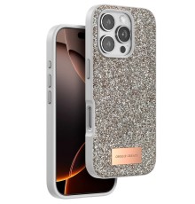 iPhone 16 Pro Max Bright Simli Kapak - Çöl Titanyum