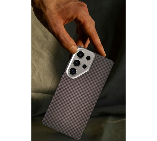 Samsung Galaxy S24 Besa Magsafe Kapak - Natural Grey Samsung Galaxy S24 Besa Magsafe Kapak - Natural Grey