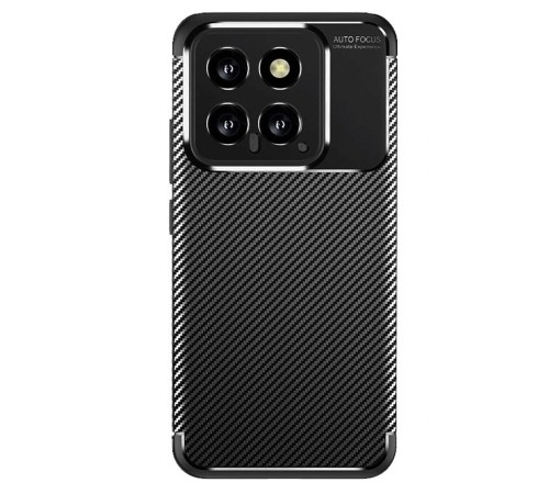 Xiaomi Mi 14T Kılıf Auto Focus Karbon Kapak - Siyah