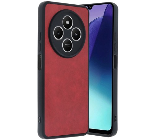 Xiaomi Redmi 14C Kılıf Aras Deri Kapak - Kırmızı Xiaomi Redmi 14C Kılıf Aras Deri Kapak - Kırmızı