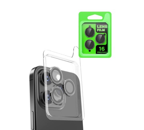 iPhone 16 Pro Raze Metal Kamera Lens - Siyah iPhone 16 Pro Raze Metal Kamera Lens - Siyah