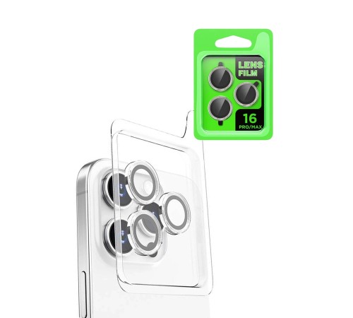 iPhone 16 Pro Max Raze Metal Kamera Lens - Beyaz iPhone 16 Pro Max Raze Metal Kamera Lens - Beyaz