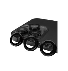 iPhone 15 Pro Raze Metal Kamera Lens - Siyah