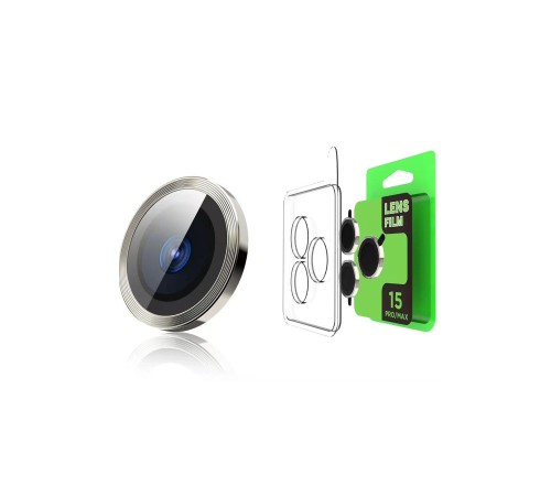 iPhone 15 Pro Raze Metal Kamera Lens - Siyah iPhone 15 Pro Raze Metal Kamera Lens - Siyah