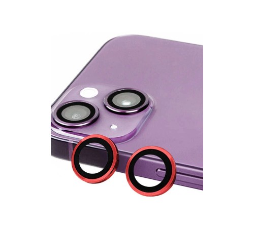 iPhone 14 Raze Metal Kamera Lens - Kırmızı iPhone 14 Raze Metal Kamera Lens - Kırmızı