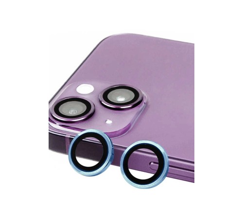 iPhone 14 Plus Raze Metal Kamera Lens - Mavi