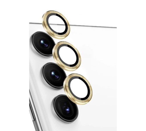 Samsung Galaxy S24 FE Raze Metal Kamera Lens - Sarı