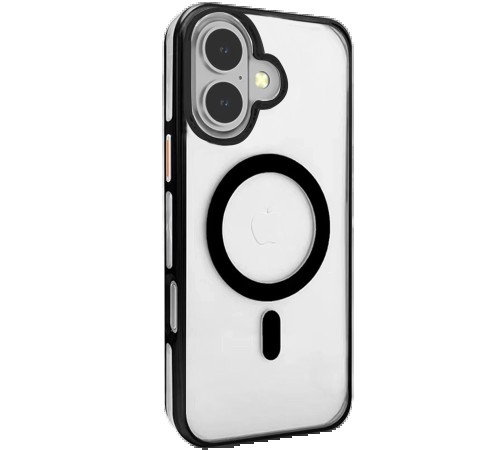 Joko iPhone 16 Gleam PC Sert Magsafe Kılıf - Şeffaf-Siyah Joko iPhone 16 Gleam PC Sert Magsafe Kılıf - Şeffaf-Siyah