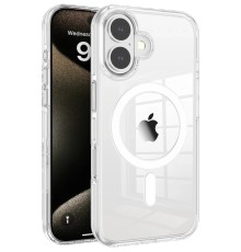 iPhone 16 Gleam PC Sert Magsafe Kılıf - Şeffaf