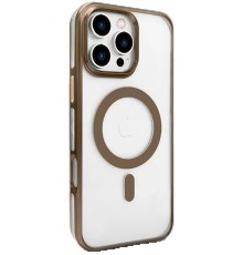 iPhone 16 Pro Gleam PC Sert Magsafe Kılıf - Kahverengi