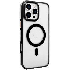iPhone 16 Pro Gleam PC Sert Magsafe Kılıf - Şeffaf-Siyah