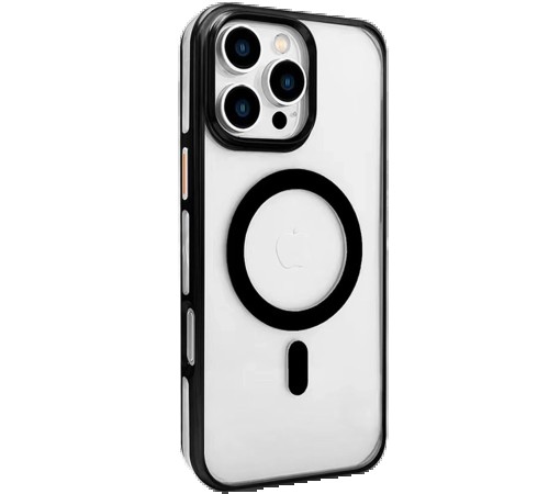 iPhone 16 Pro Gleam PC Sert Magsafe Kılıf - Şeffaf-Siyah iPhone 16 Pro Gleam PC Sert Magsafe Kılıf - Şeffaf-Siyah