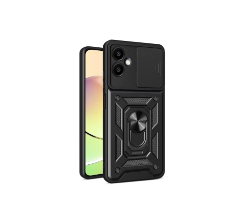 Samsung Galaxy A06 Kılıf Pars Lens Yüzüklü Silikon - Siyah Samsung Galaxy A06 Kılıf Pars Lens Yüzüklü Silikon - Siyah