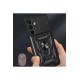 Samsung Galaxy A16 5G Kılıf Pars Lens Yüzüklü Silikon - Kırmızı