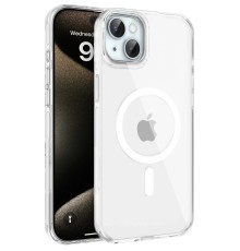 iPhone 15 Gleam PC Sert Magsafe Kılıf - Şeffaf