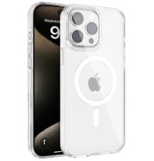 iPhone 15 Pro Gleam PC Sert Magsafe Kılıf - Şeffaf