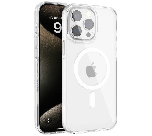 iPhone 15 Pro Gleam PC Sert Magsafe Kılıf - Şeffaf iPhone 15 Pro Gleam PC Sert Magsafe Kılıf - Şeffaf