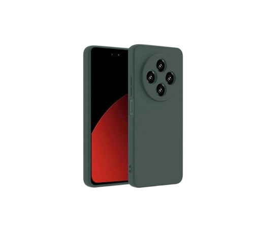 Xiaomi Redmi 14C Kılıf Nano içi Kadife Silikon - Koyu Yeşil Xiaomi Redmi 14C Kılıf Nano içi Kadife Silikon - Koyu Yeşil