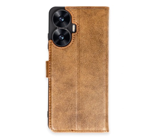 Realme C55 Kılıf Trend S Plus Kapaklı Kılıf - Taba Realme C55 Kılıf Trend S Plus Kapaklı Kılıf - Taba