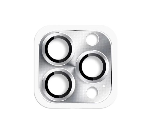 iPhone 16 Pro Max Pers Alüminyum Kamera Lens - Gümüş