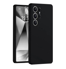 Samsung Galaxy S25 Ultra Kılıf Nano içi Kadife Silikon - Siyah