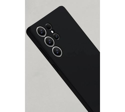 Samsung Galaxy S25 Ultra Kılıf Nano içi Kadife Silikon - Siyah