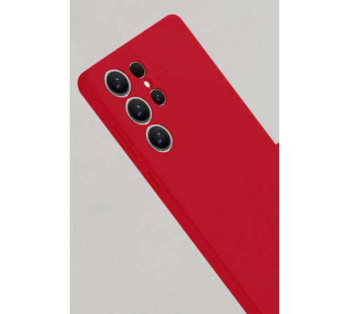 Samsung Galaxy S25 Ultra Kılıf Nano içi Kadife Silikon - Kırmızı Samsung Galaxy S25 Ultra Kılıf Nano içi Kadife Silikon - Kırmızı