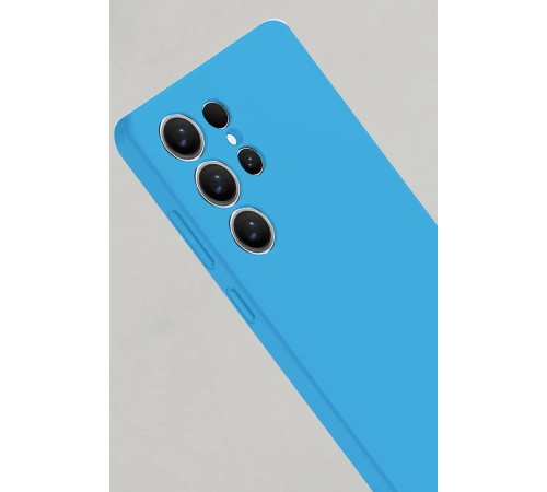 Samsung Galaxy S25 Ultra Kılıf Nano içi Kadife Silikon - Mavi Samsung Galaxy S25 Ultra Kılıf Nano içi Kadife Silikon - Mavi