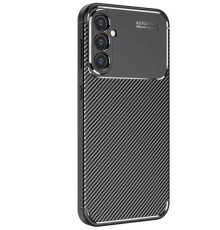 Samsung Galaxy S25 Kılıf Auto Focus Karbon Kapak - Siyah
