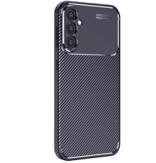 Samsung Galaxy S25 Kılıf Auto Focus Karbon Kapak - Lacivert