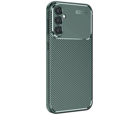 Samsung Galaxy S25 Kılıf Auto Focus Karbon Kapak - Koyu Yeşil Samsung Galaxy S25 Kılıf Auto Focus Karbon Kapak - Koyu Yeşil