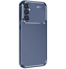 Samsung Galaxy S25 Plus Kılıf Auto Focus Karbon Kapak - Lacivert