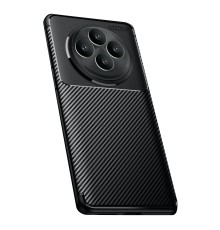 Oppo Reno 11 FS Kılıf Auto Focus Karbon Kapak - Siyah