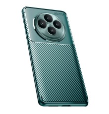 Oppo Reno 11 FS Kılıf Auto Focus Karbon Kapak - Koyu Yeşil