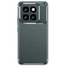 Xiaomi Mi 14T Pro Kılıf Auto Focus Karbon Kapak - Koyu Yeşil