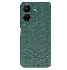 Xiaomi Redmi 13C Kılıf Petek Silikon Kapak - Koyu Yeşil