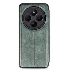 Xiaomi Redmi 14C Kılıf Flip Cover - Koyu Yeşil