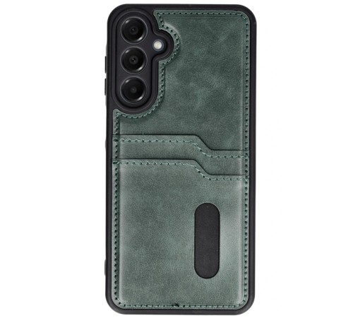 Samsung Galaxy A16 5G Kılıf Sara Kartvizitli Deri Kılıf - Koyu Yeşil Samsung Galaxy A16 5G Kılıf Sara Kartvizitli Deri Kılıf - Koyu Yeşil