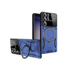Samsung Galaxy S25 Ultra Kılıf Joy Lens Standlı Kapak - Lacivert
