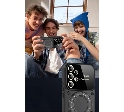 Samsung Galaxy S25 Ultra Kılıf Joy Lens Standlı Kapak - Lacivert Samsung Galaxy S25 Ultra Kılıf Joy Lens Standlı Kapak - Lacivert