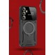 Samsung Galaxy S24 FE Kılıf Joy Lens Standlı Kapak - Lacivert